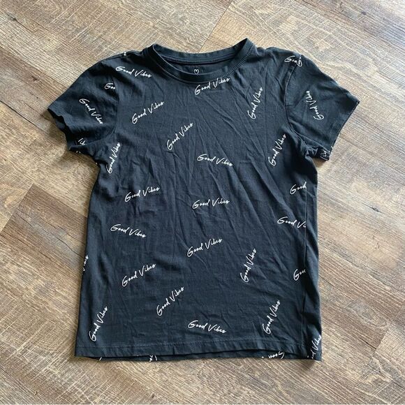 Good Vibes Baby Tee Soft Stretch Sustainable Cotton Streetwear Oversized - Picture 4 of 12